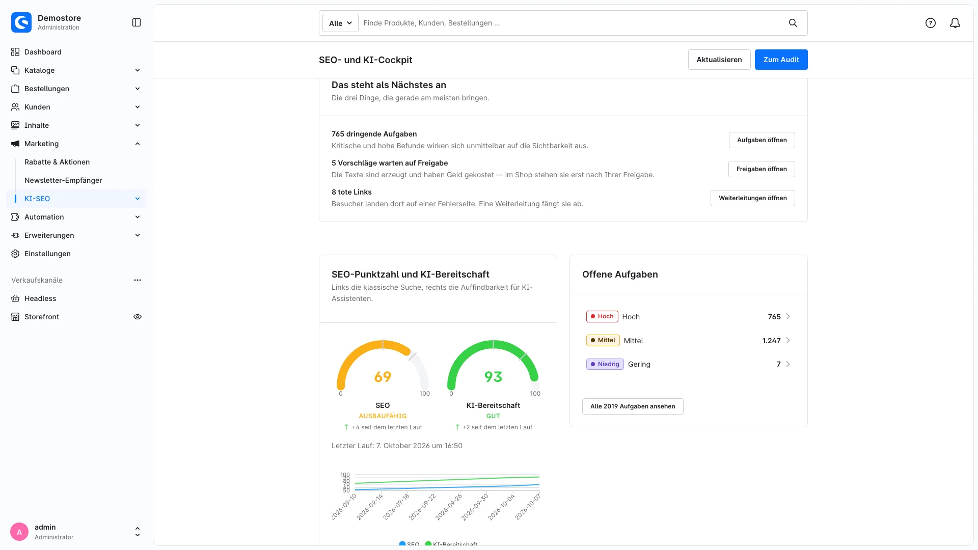 SEO Audit und KI Sichtbarkeit | SEO Optimierung mit Meta Tags aus Vorlagen. Screenshot 6