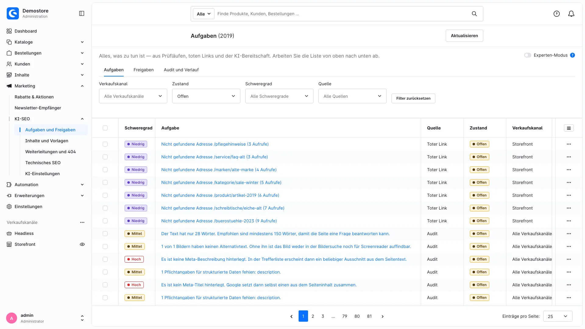 SEO Audit und KI Sichtbarkeit | SEO Optimierung mit Meta Tags aus Vorlagen. Screenshot 8