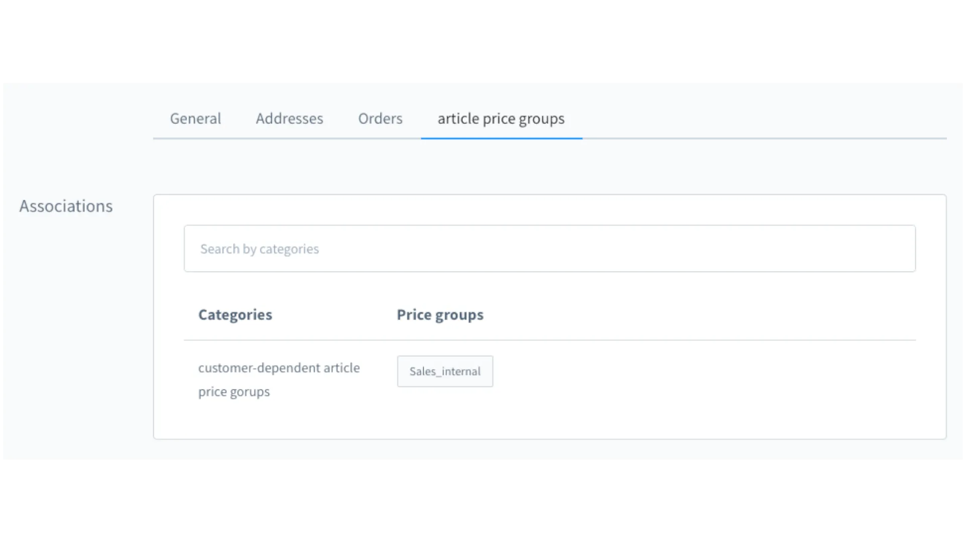 Kundenabhängige Artikelpreisgruppen – Screenshot 2