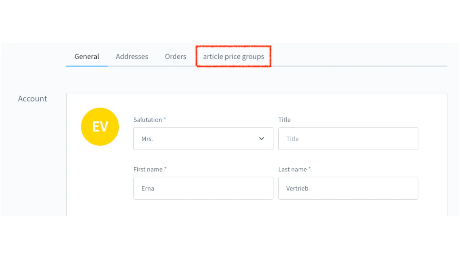 Kundenabhängige Artikelpreisgruppen – Screenshot 6