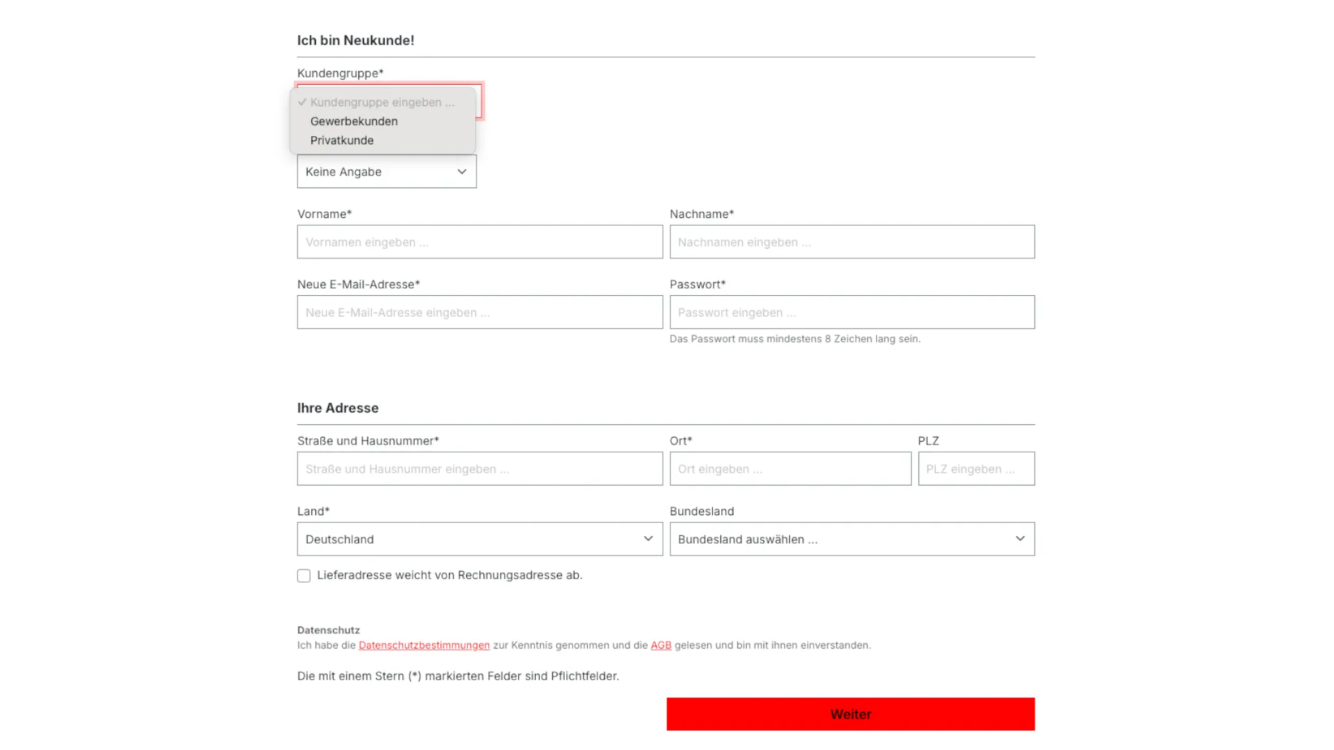 Kundengruppen Popup – Automatische Kundenzuordnung – Screenshot 4