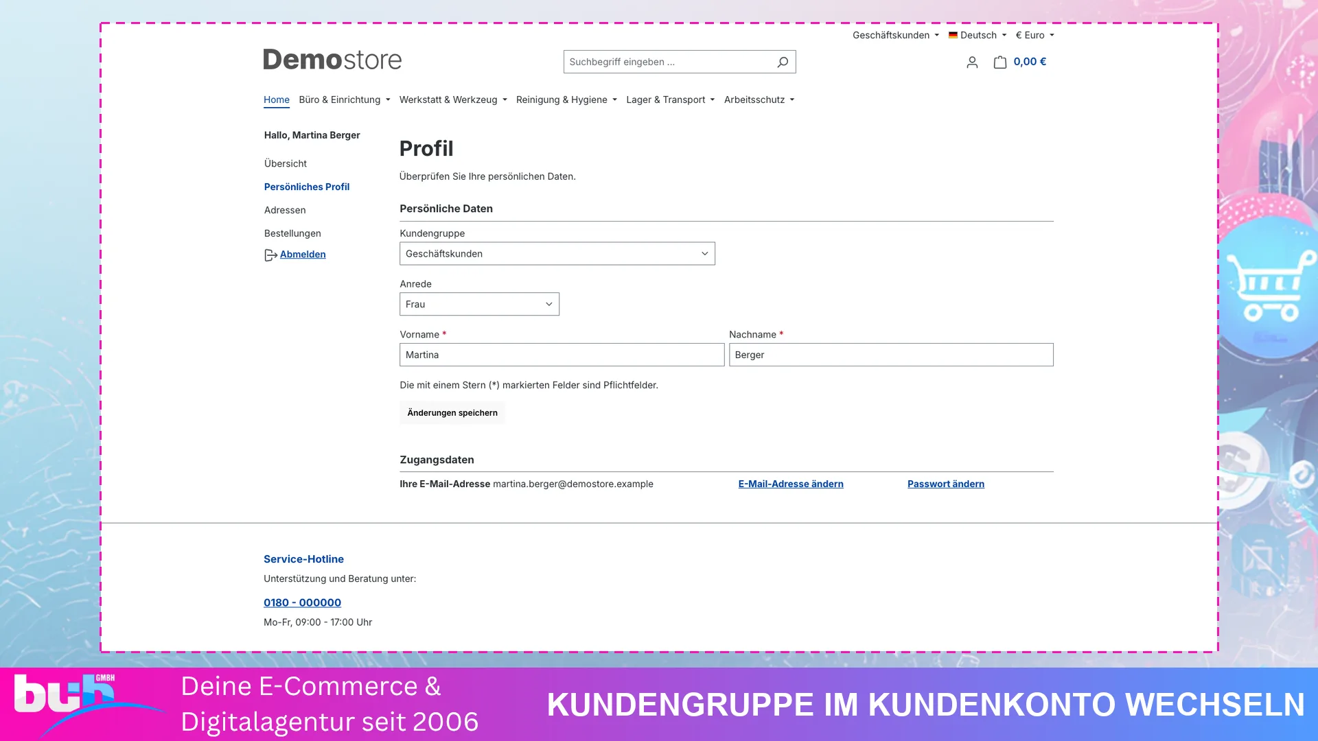 Kundengruppen Popup: Besucher wählen selbst, der Shop zeigt die richtigen Preise. Screenshot 7