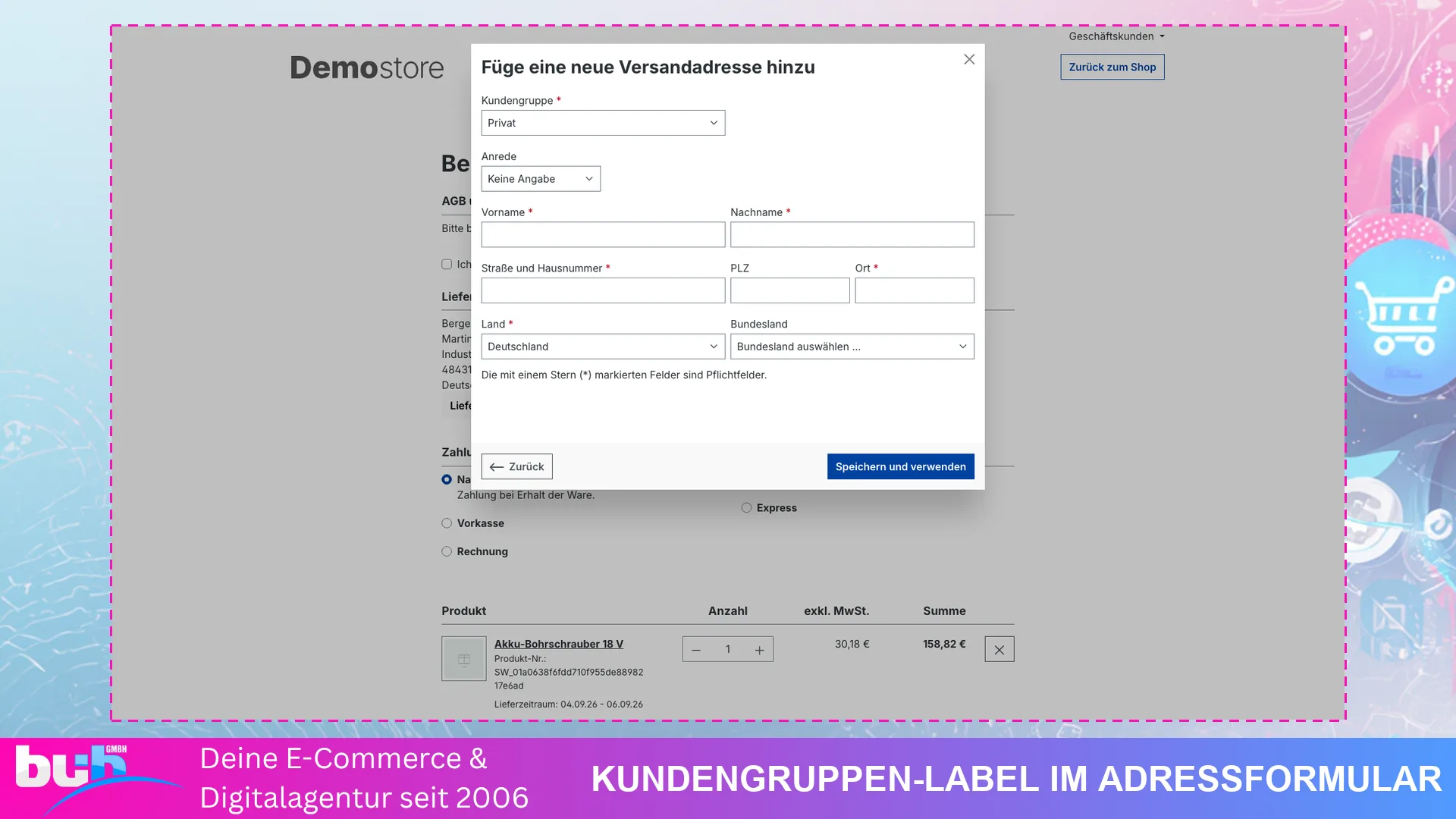 Kundengruppen Popup: Besucher wählen selbst, der Shop zeigt die richtigen Preise. Screenshot 8