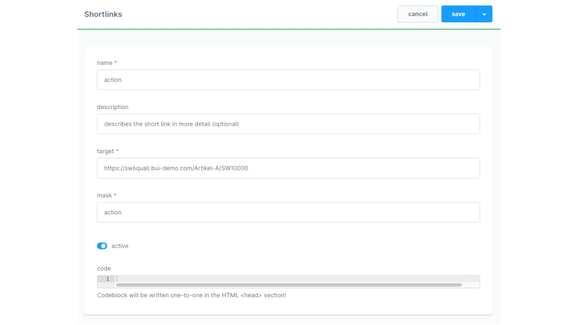Kurze Links - URL Shortener – Screenshot 2
