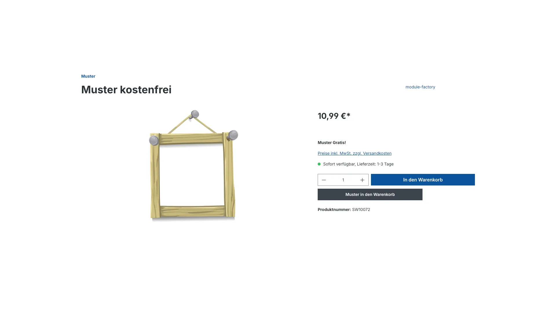 Musterbestellung – Screenshot 5