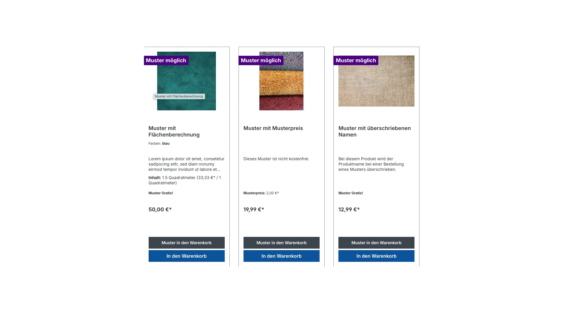 Musterbestellung – Screenshot 7