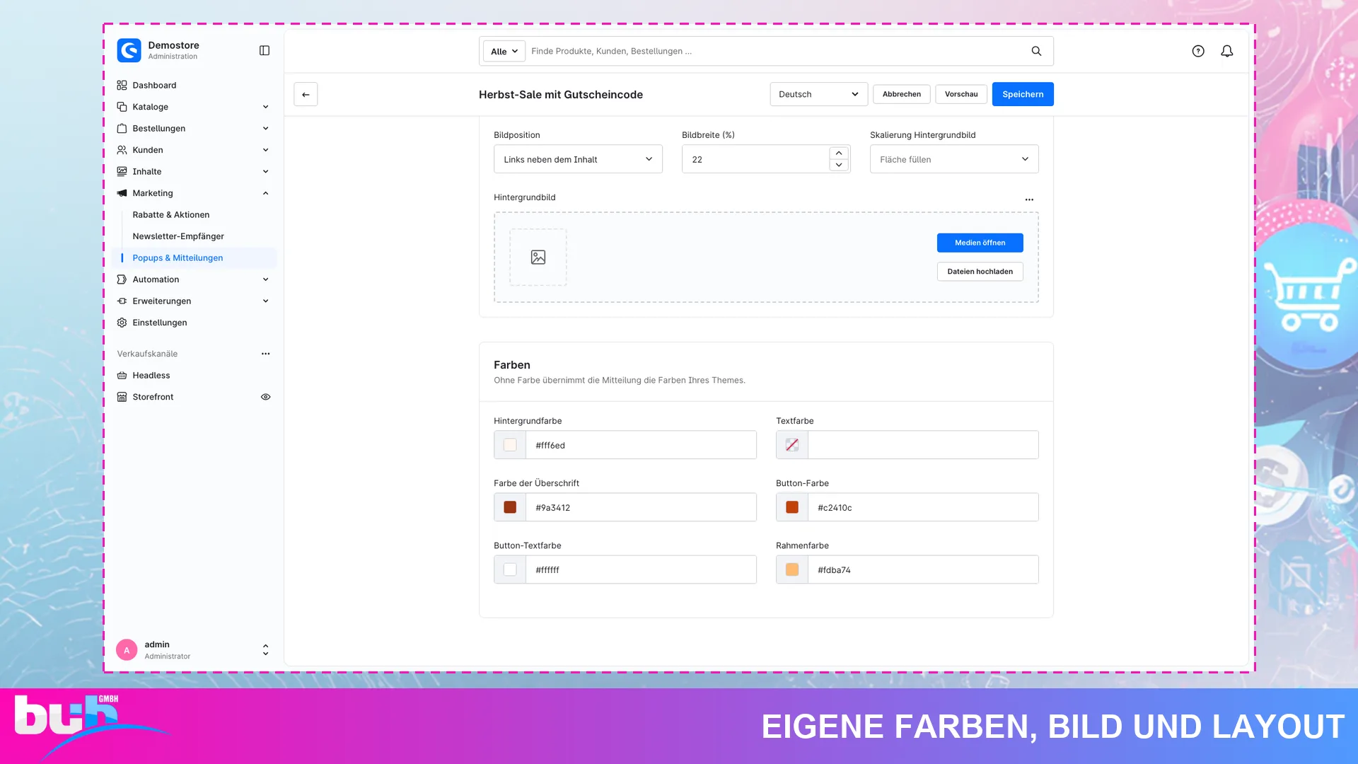 Popup Banner und Hinweisleiste | Exit Intent Popups mit Countdown und Newsletter. Screenshot 12