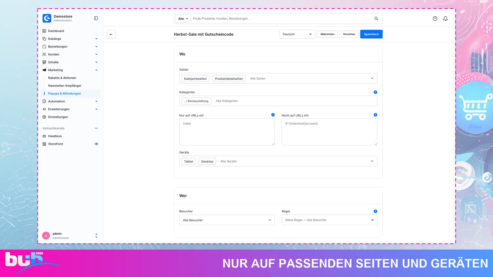 Popup Banner und Hinweisleiste | Exit Intent Popups mit Countdown und Newsletter. Screenshot 13