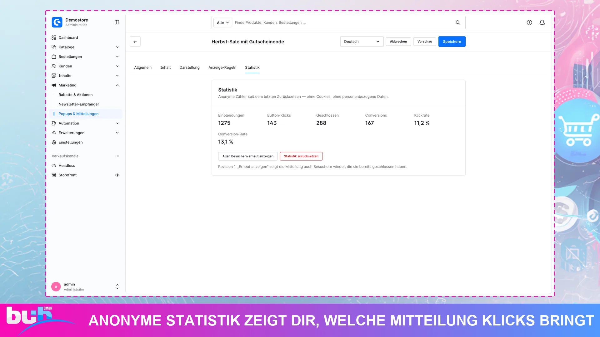 Popup Banner und Hinweisleiste | Exit Intent Popups mit Countdown und Newsletter. Screenshot 14