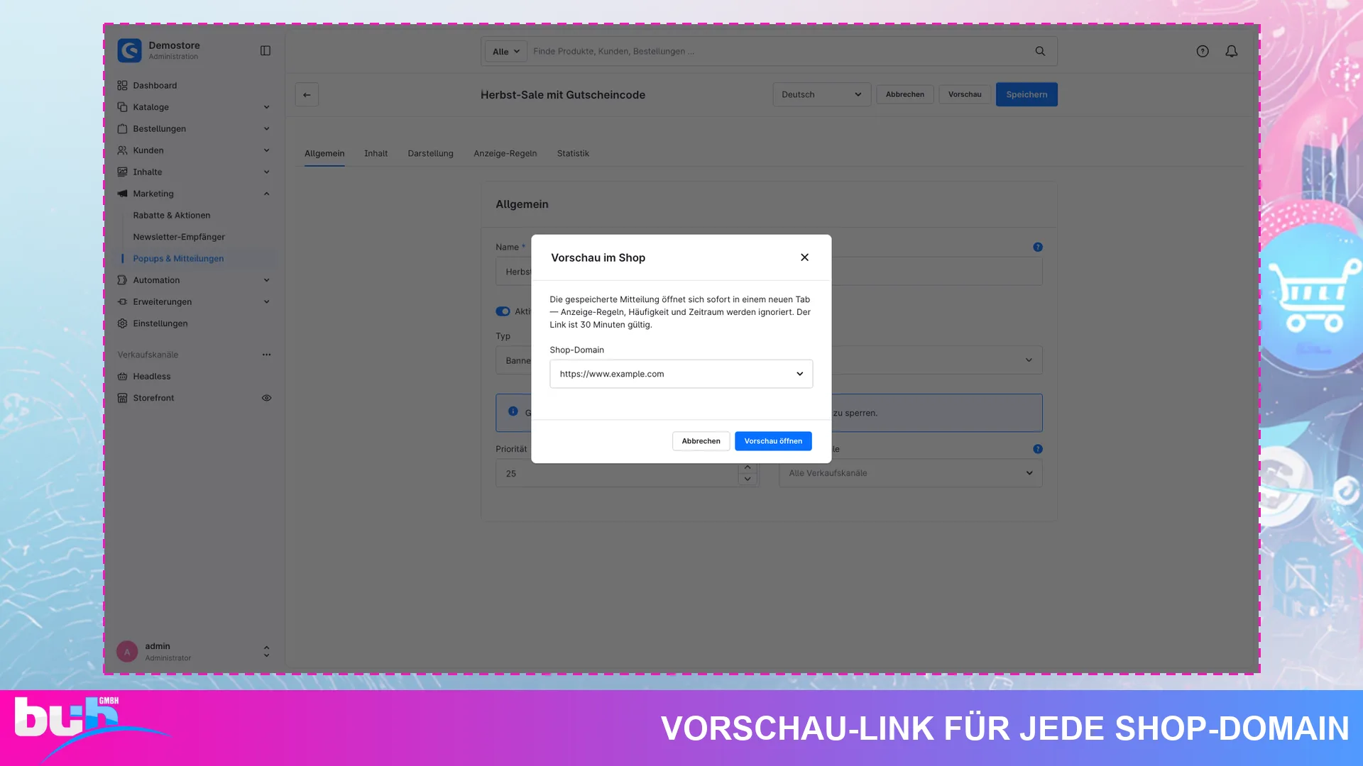 Popup Banner und Hinweisleiste | Exit Intent Popups mit Countdown und Newsletter. Screenshot 15