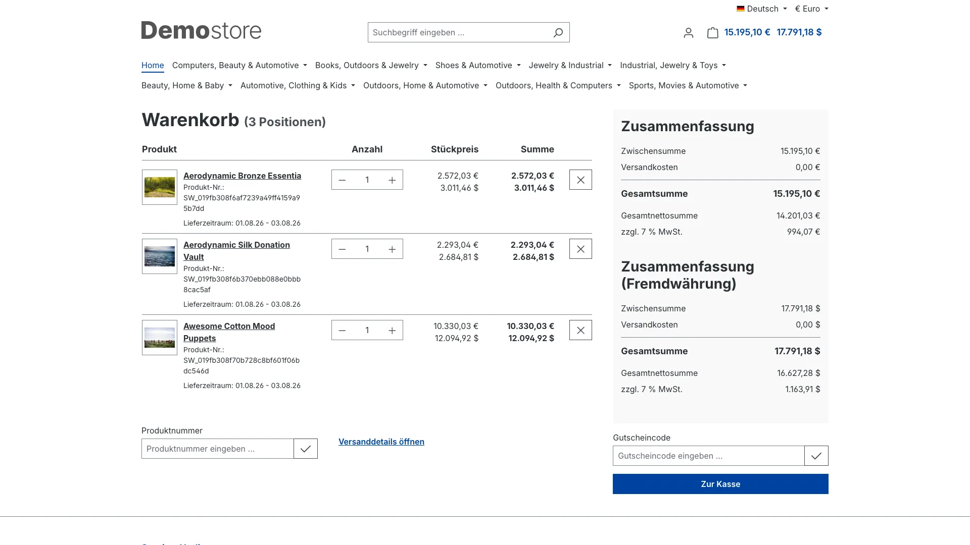 Preisanzeige in Fremdwährung: Preise in der Währung deiner Kunden. Screenshot 2