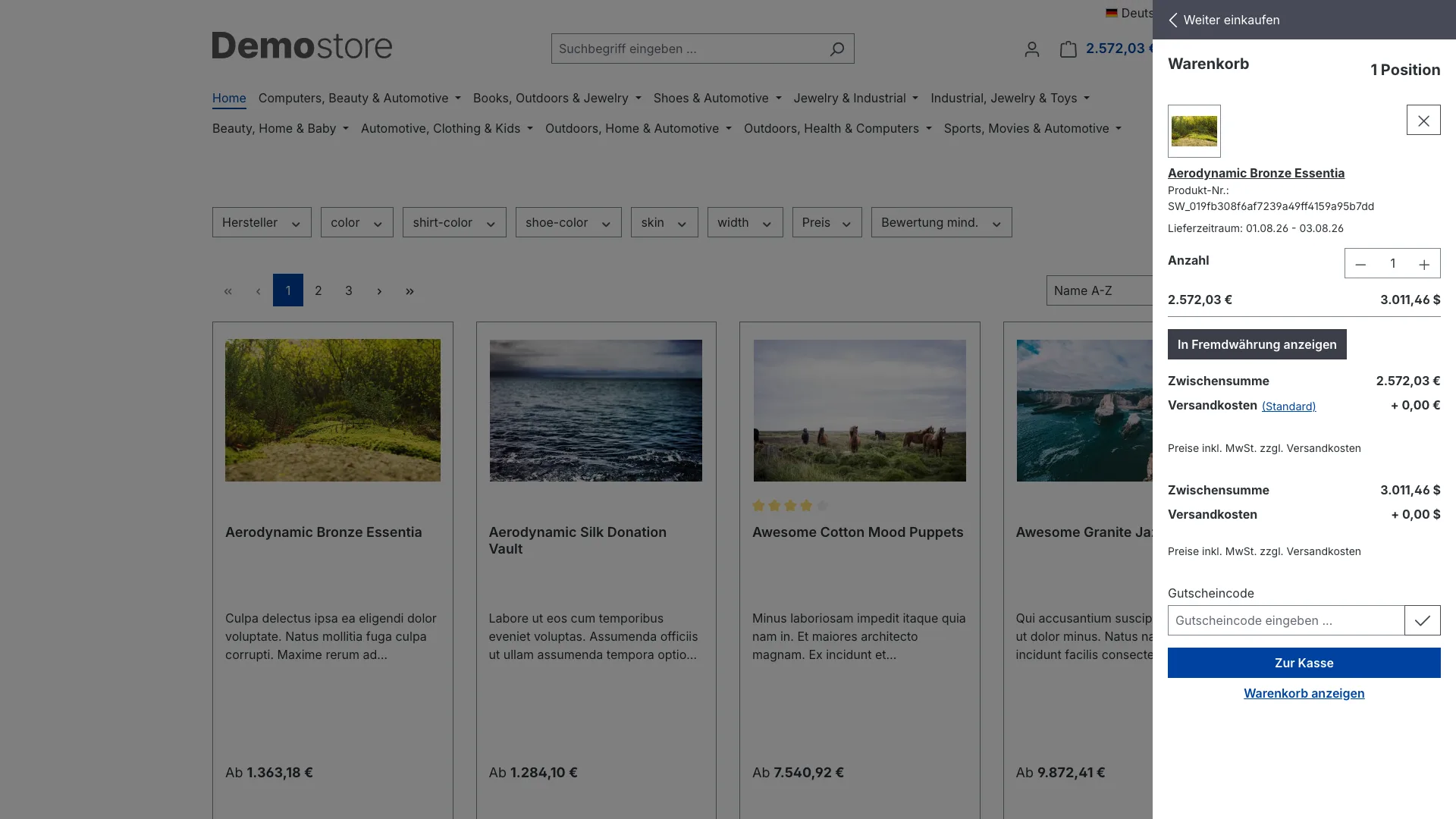 Preisanzeige in Fremdwährung: Preise in der Währung deiner Kunden. Screenshot 4
