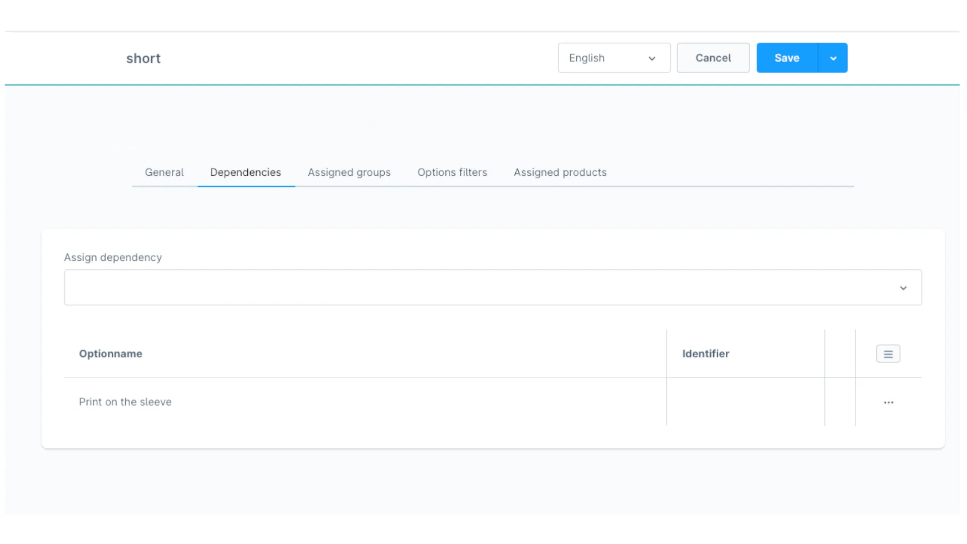Produkt Konfigurator - Konfigurator Abhängigkeiten zwischen Konfigurationen – Screenshot 3