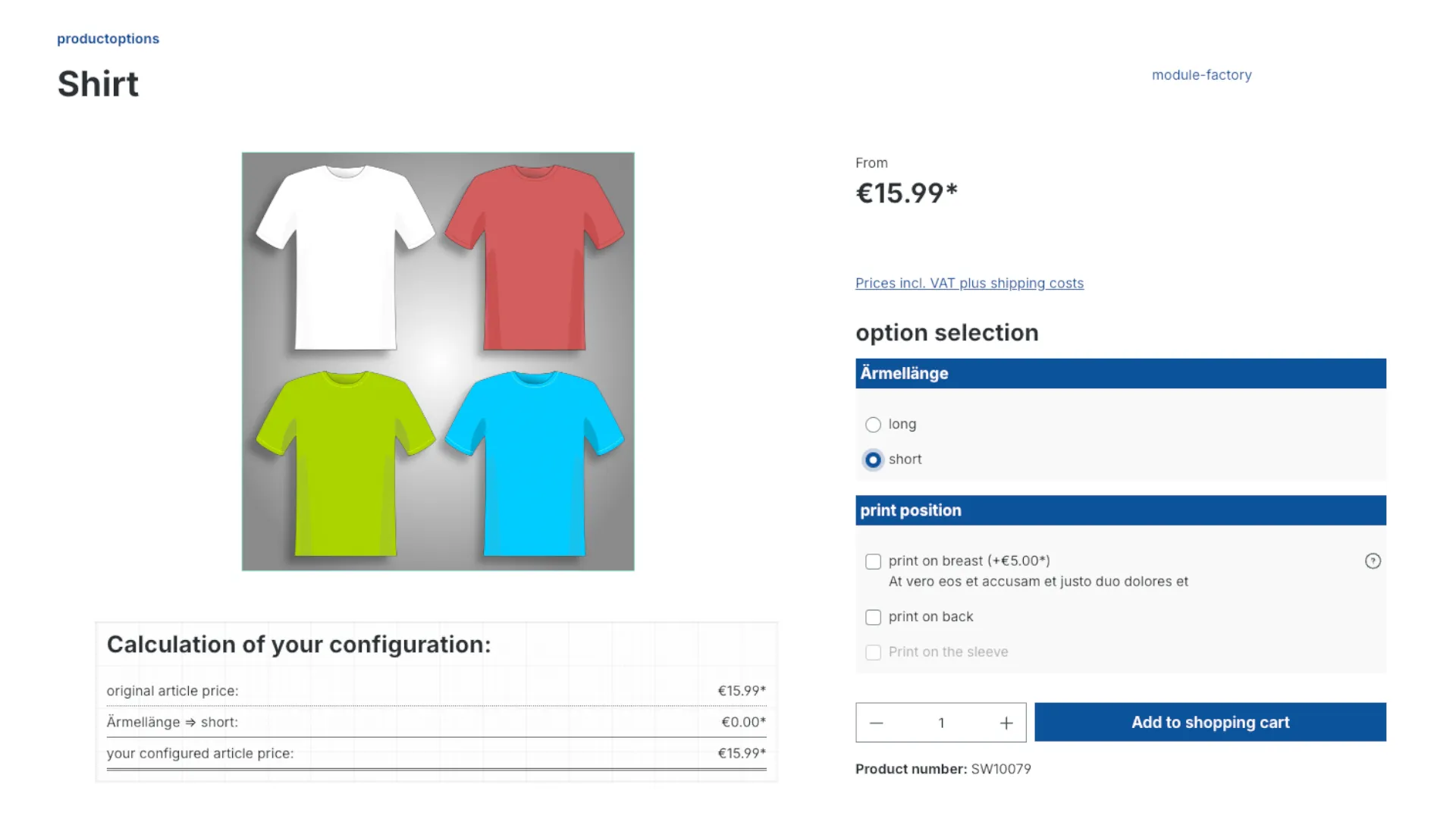 Produkt Konfigurator - Konfigurator Abhängigkeiten zwischen Konfigurationen – Screenshot 5