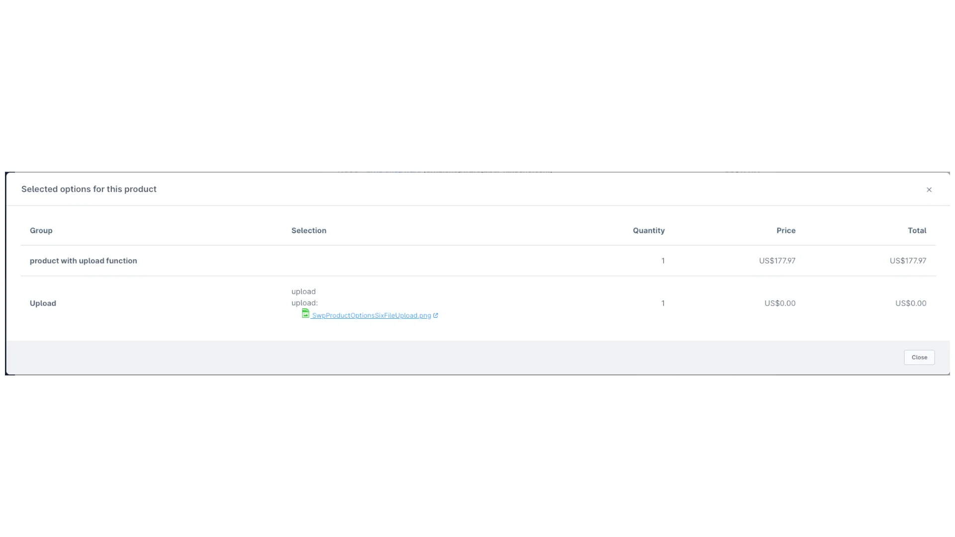 Produkt Konfigurator - Konfigurator Datei Upload – Screenshot 11