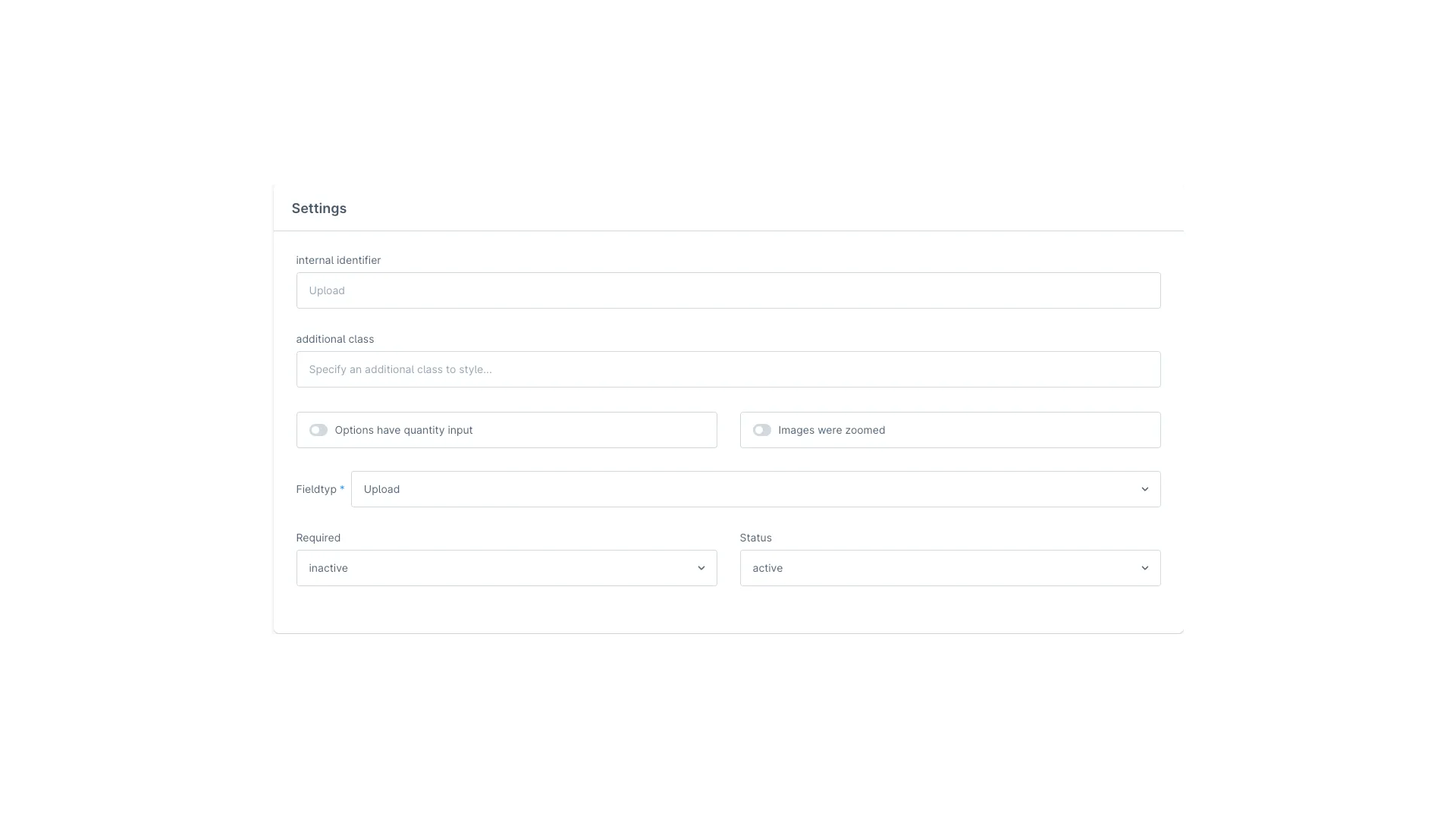 Produkt Konfigurator - Konfigurator Datei Upload – Screenshot 5