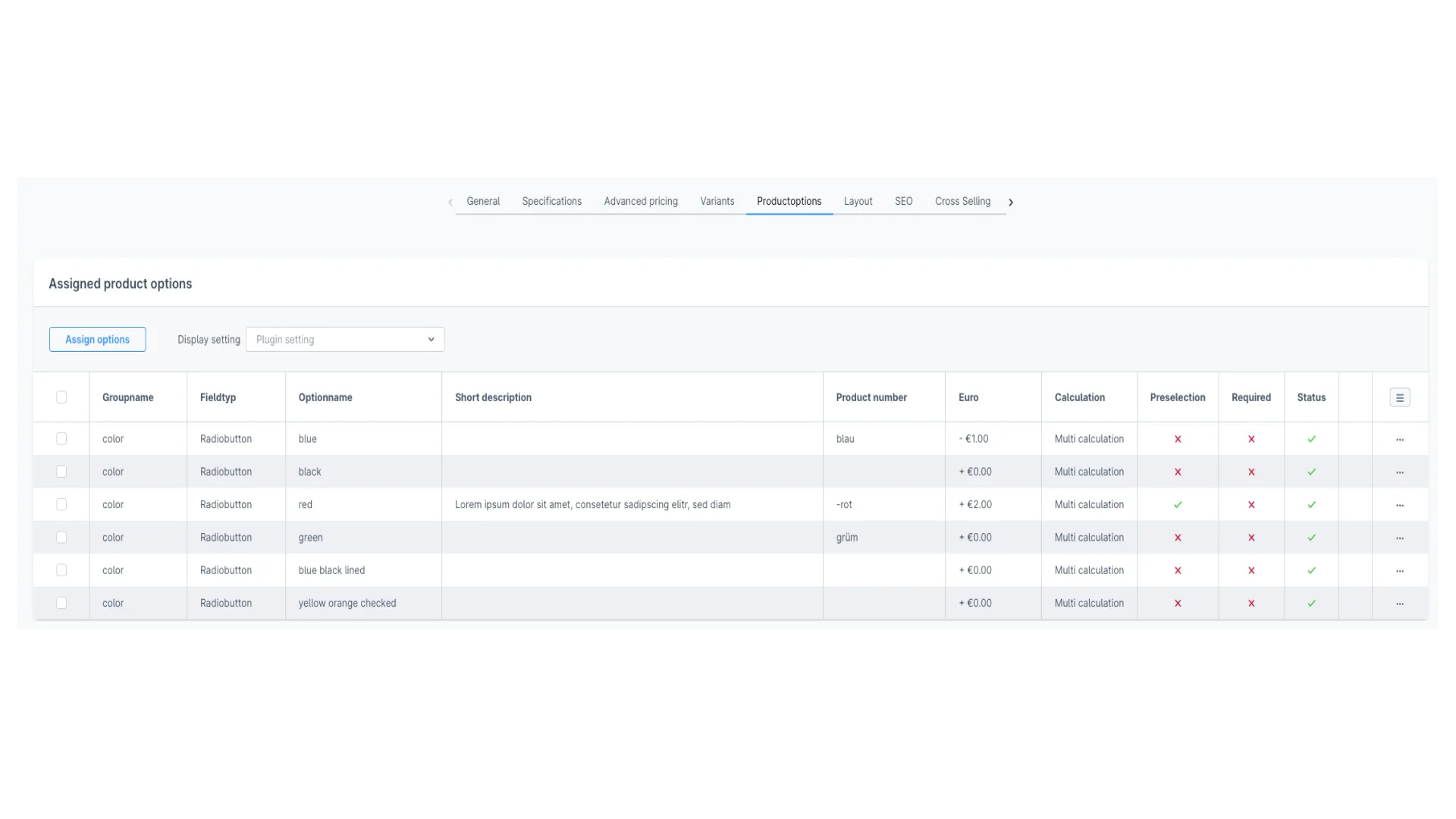 Produkt Konfigurator - Konfigurator für individuelle Artikel – Screenshot 3