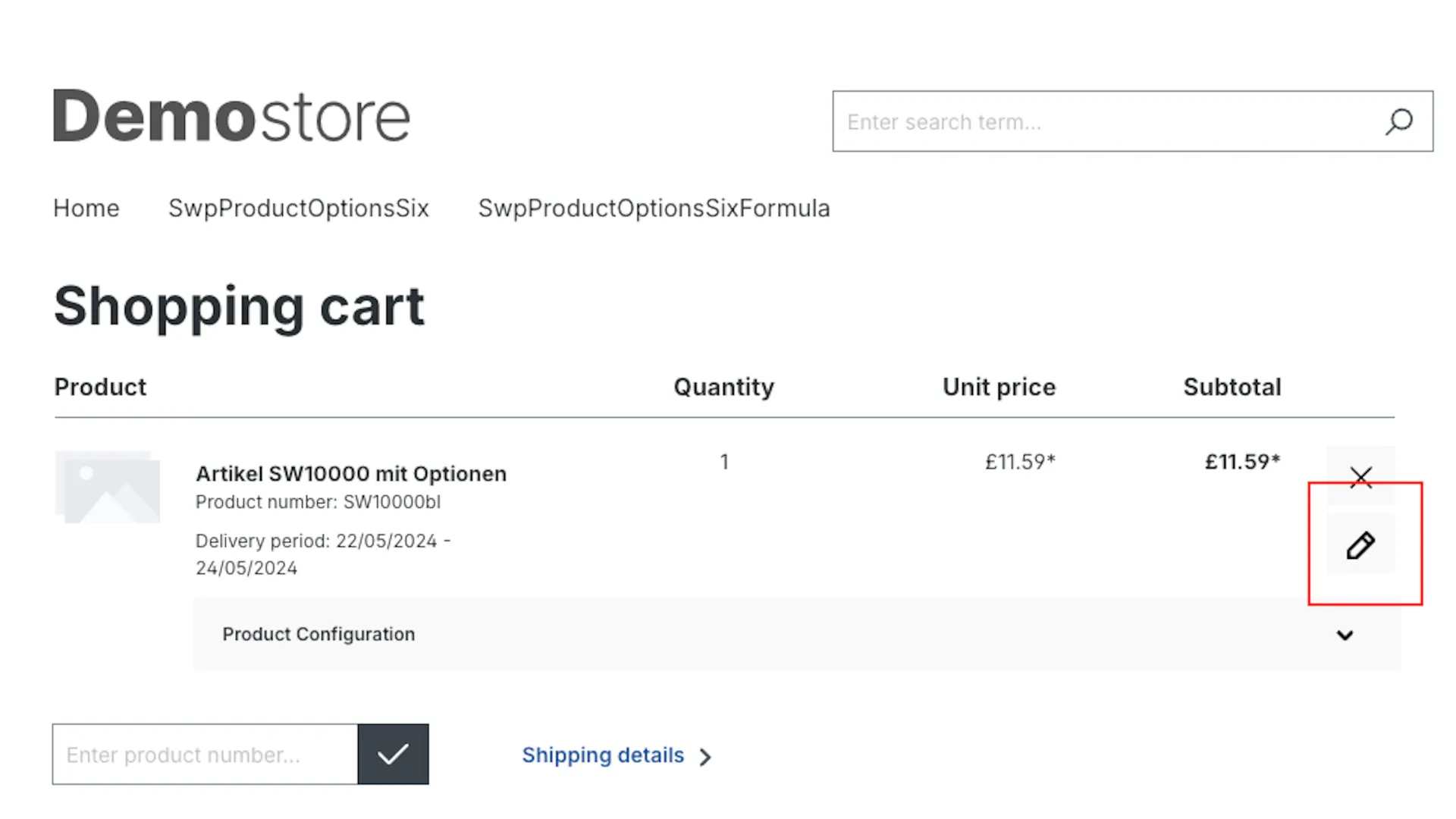 Produkt Konfigurator - Konfigurator Link zu Konfigurationen – Screenshot 6