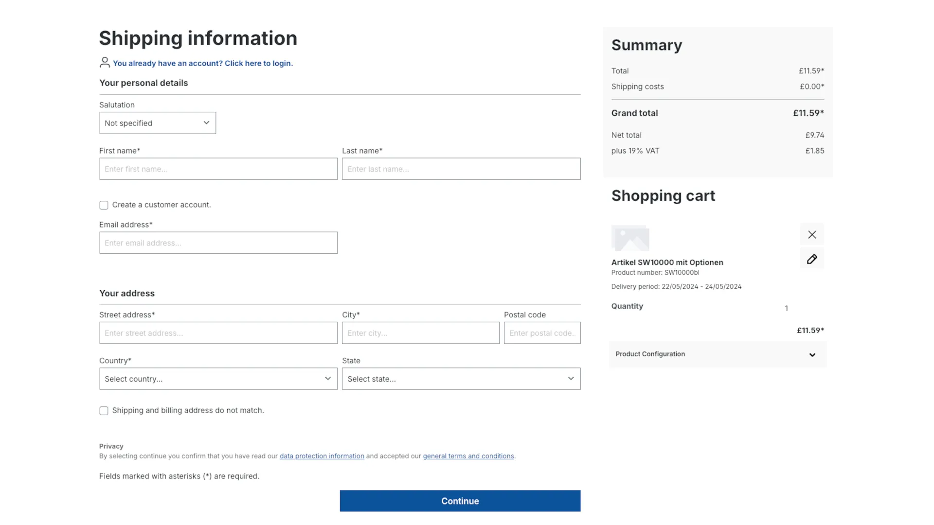 Produkt Konfigurator - Konfigurator Link zu Konfigurationen – Screenshot 7