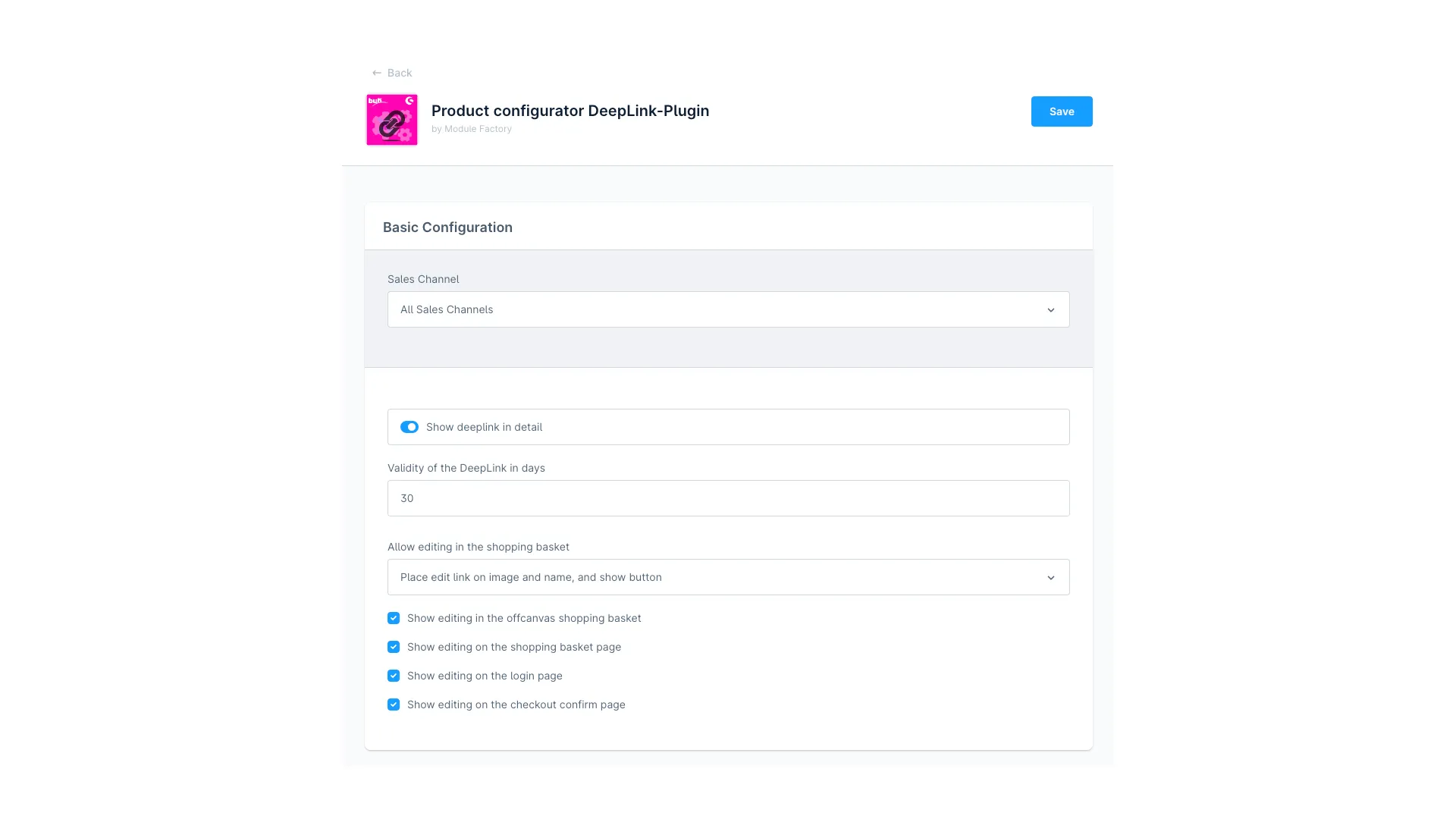 Produkt Konfigurator - Konfigurator Link zu Konfigurationen – Screenshot 8