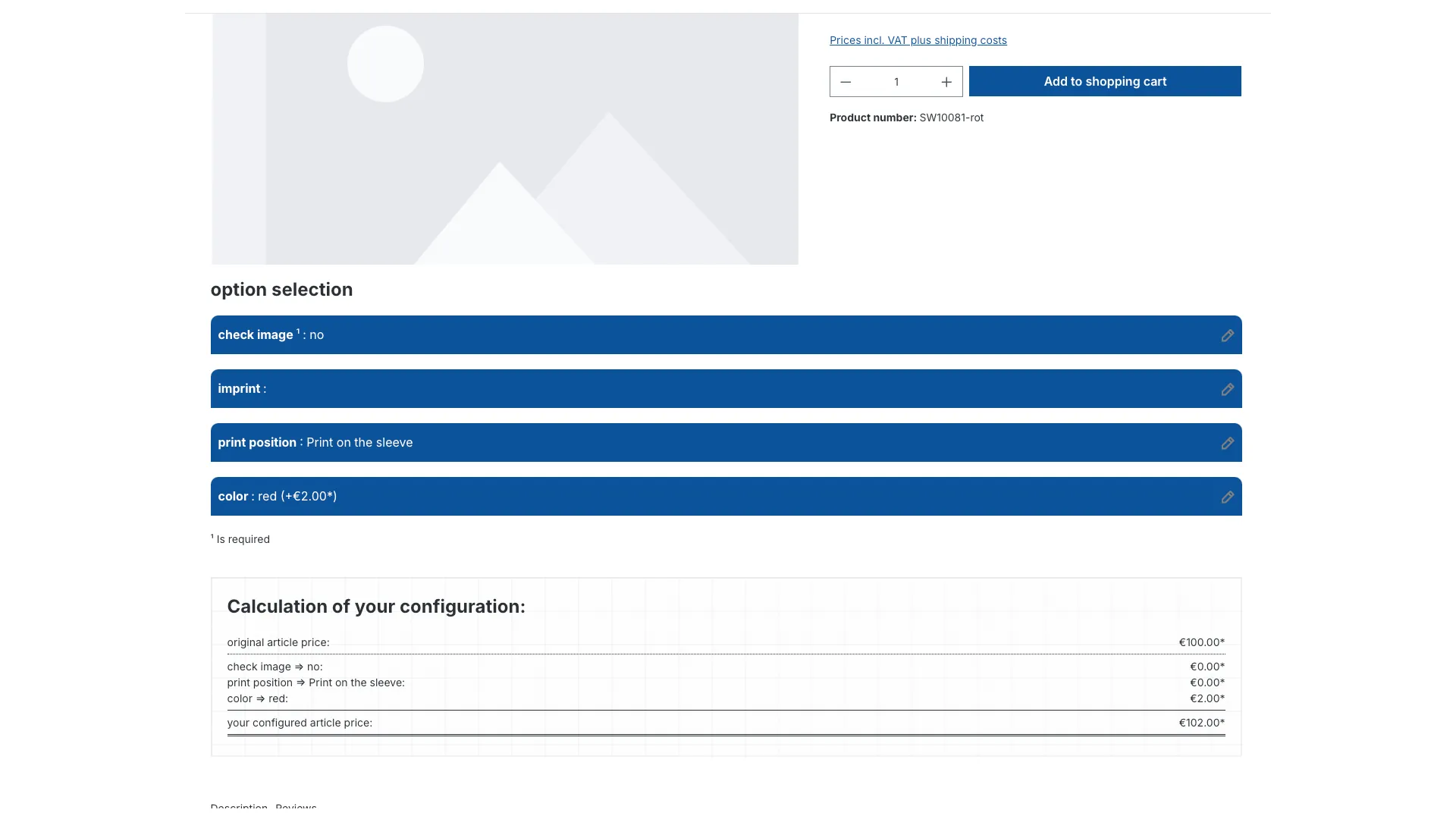 Produkt Konfigurator - Konfigurator Schrittweise Konfiguration – Screenshot 5