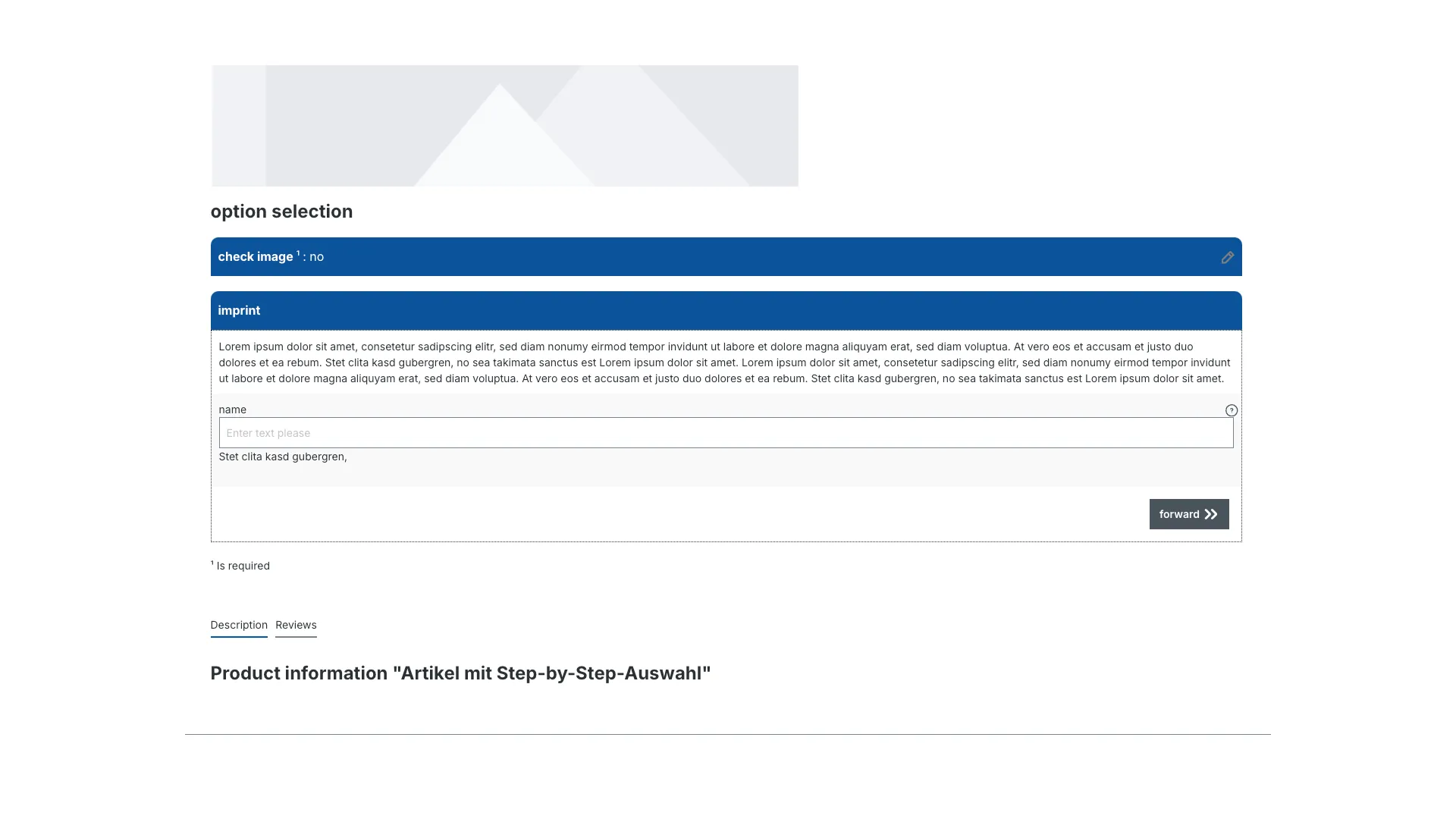 Produkt Konfigurator - Konfigurator Schrittweise Konfiguration – Screenshot 7