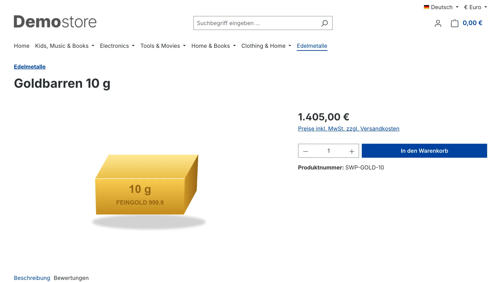 Preisberechnung Gold Silber | Artikelpreise folgen automatisch dem Rohstoffkurs. Screenshot 1
