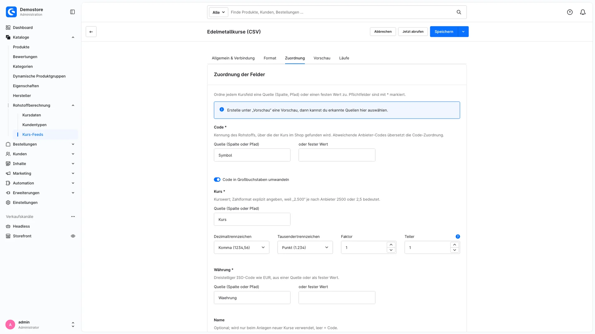 Preisberechnung Gold Silber | Artikelpreise folgen automatisch dem Rohstoffkurs. Screenshot 18