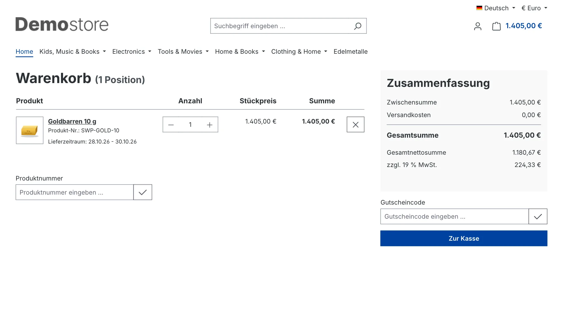 Preisberechnung Gold Silber | Artikelpreise folgen automatisch dem Rohstoffkurs. Screenshot 4
