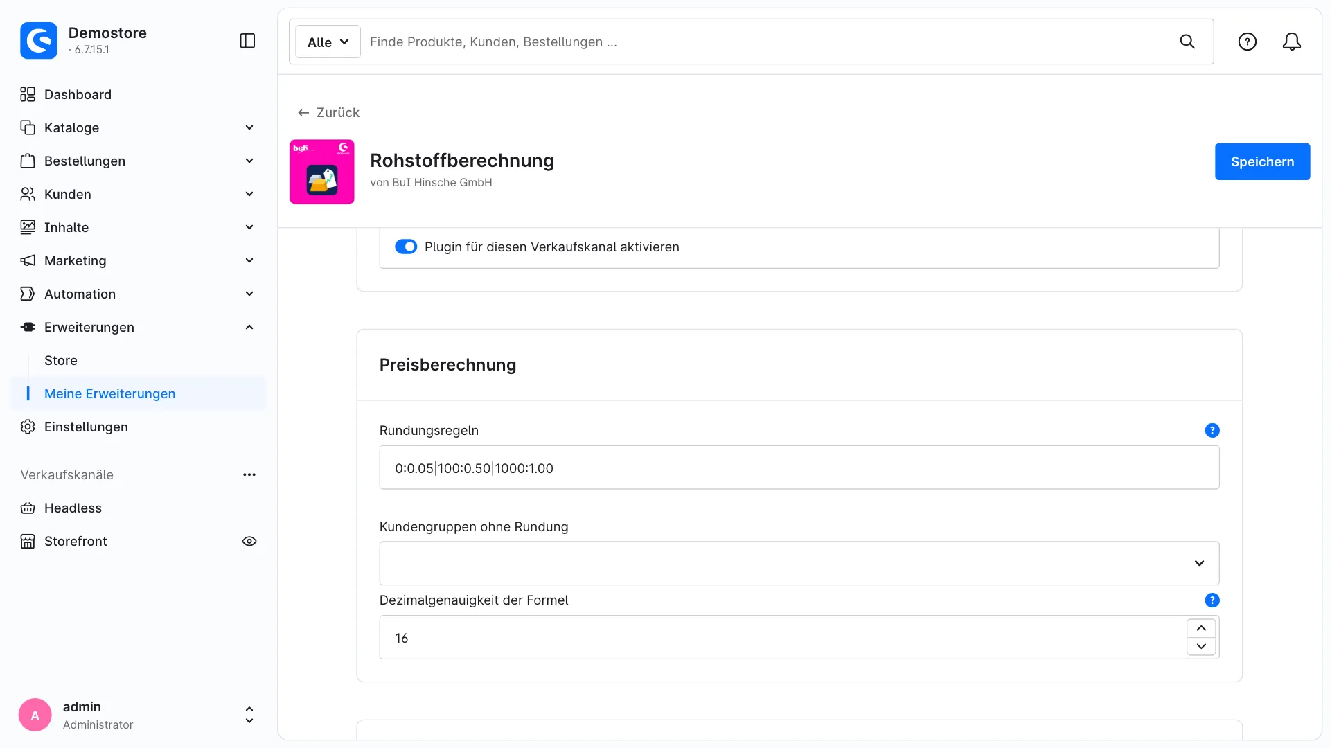 Preisberechnung Gold Silber | Artikelpreise folgen automatisch dem Rohstoffkurs. Screenshot 6
