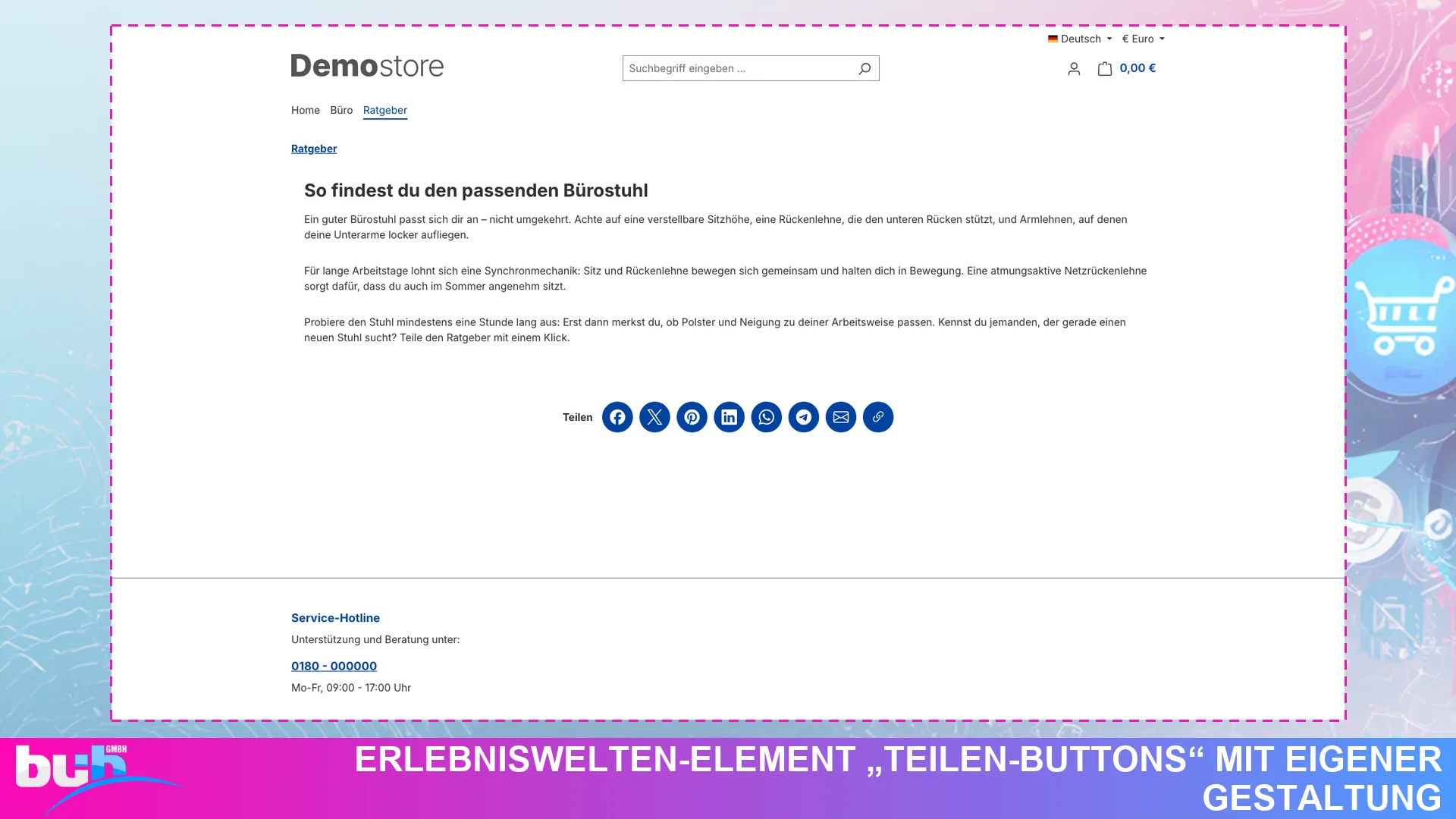 Shariff Social Media Share Buttons | Teilen ohne Tracking und Cookies. Screenshot 4
