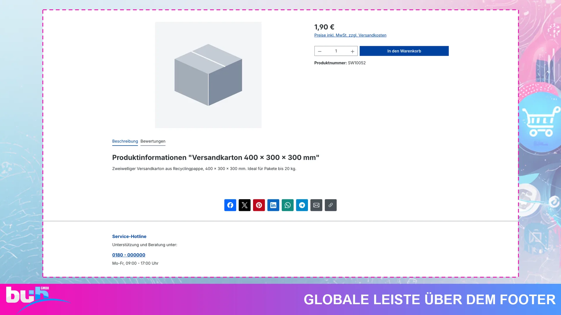 Shariff Social Media Share Buttons | Teilen ohne Tracking und Cookies. Screenshot 6