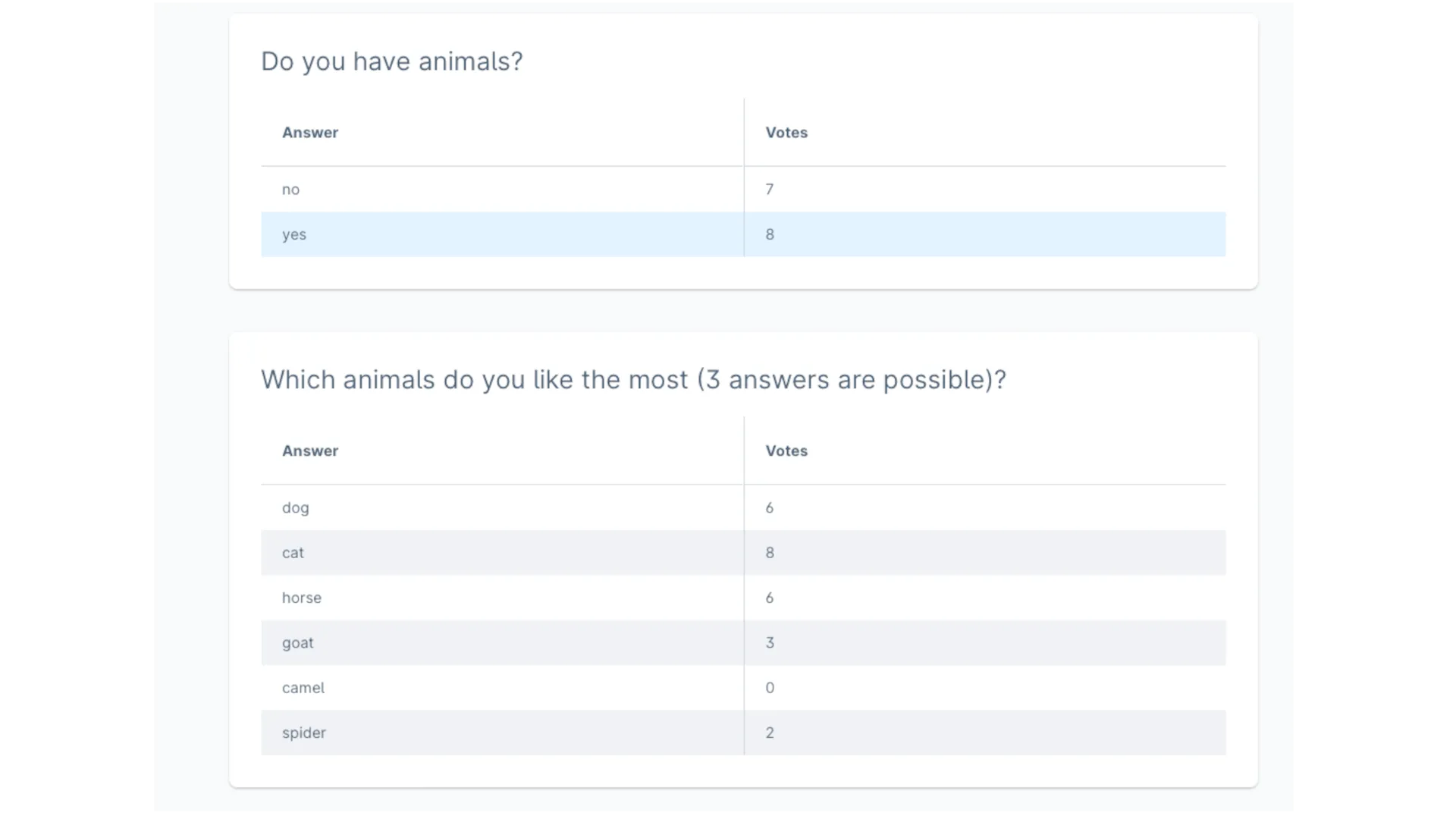 Umfrage – Screenshot 11